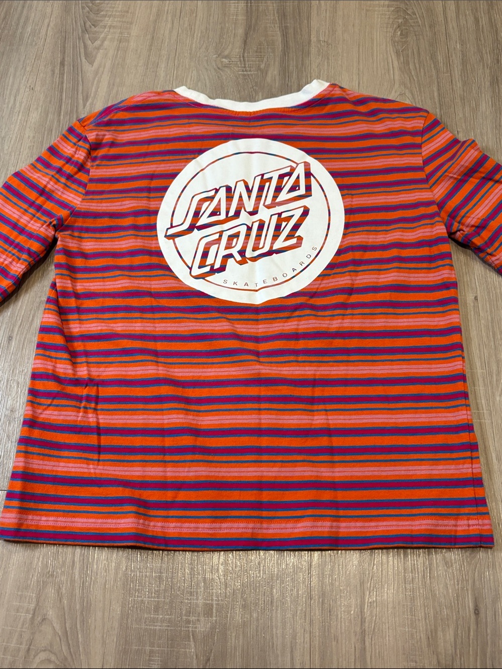 Santa Cruz Skateboards Stripe Ringed Dot Boyfriend Ringer Long sleeve tee - Picture 8 of 13